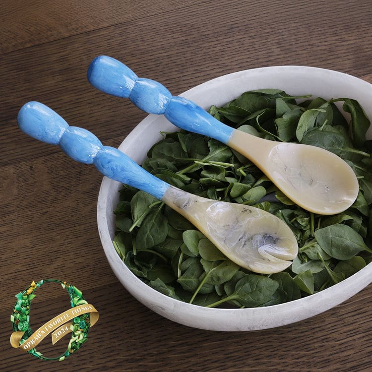 Beatriz Ball Beatriz Ball Resin Rio Bubble Salad Servers, Blue - Little Miss Muffin Children & Home