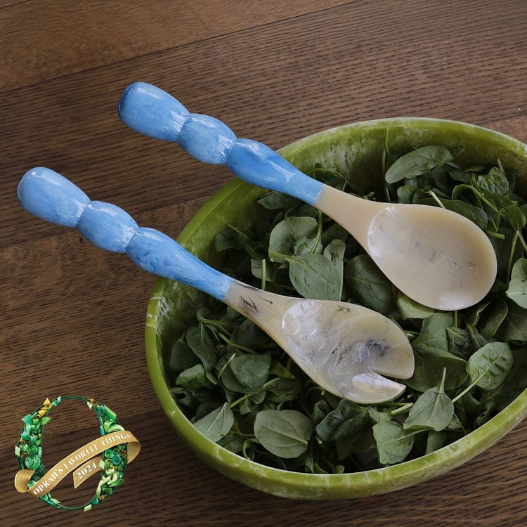 Beatriz Ball Beatriz Ball Resin Rio Bubble Salad Servers, Blue - Little Miss Muffin Children & Home
