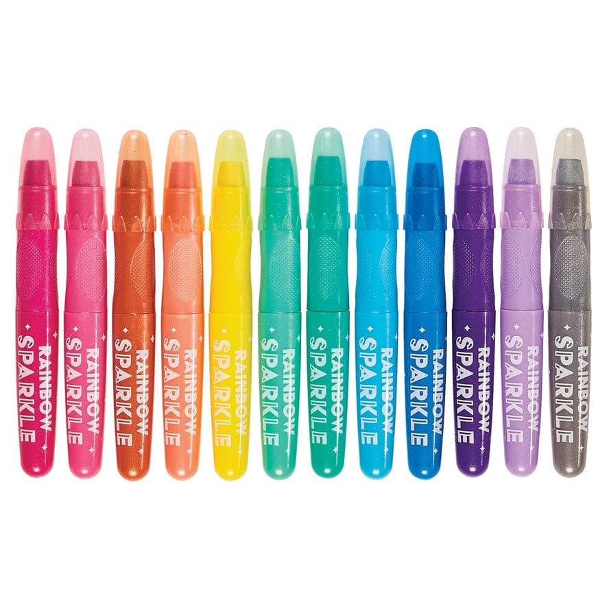 Ooly Ooly Rainbow Sparkle Watercolor Gel Crayons, Set of 12 - Little Miss Muffin Children & Home