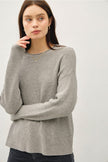 Be Cool Be Cool Soft Waffle Knit Sweater with Raw Hem - Little Miss Muffin Children & Home