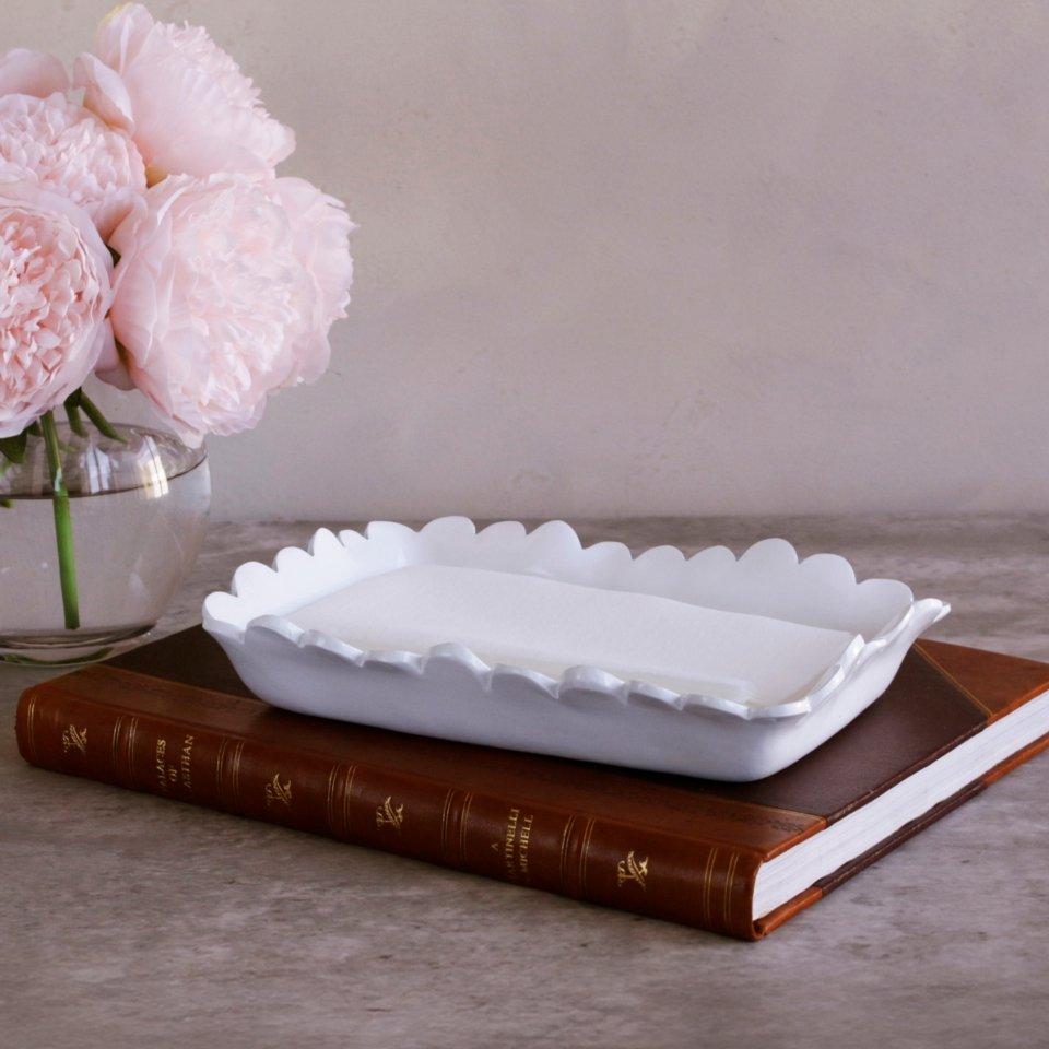 Vida Colette White Guest Towel Holder