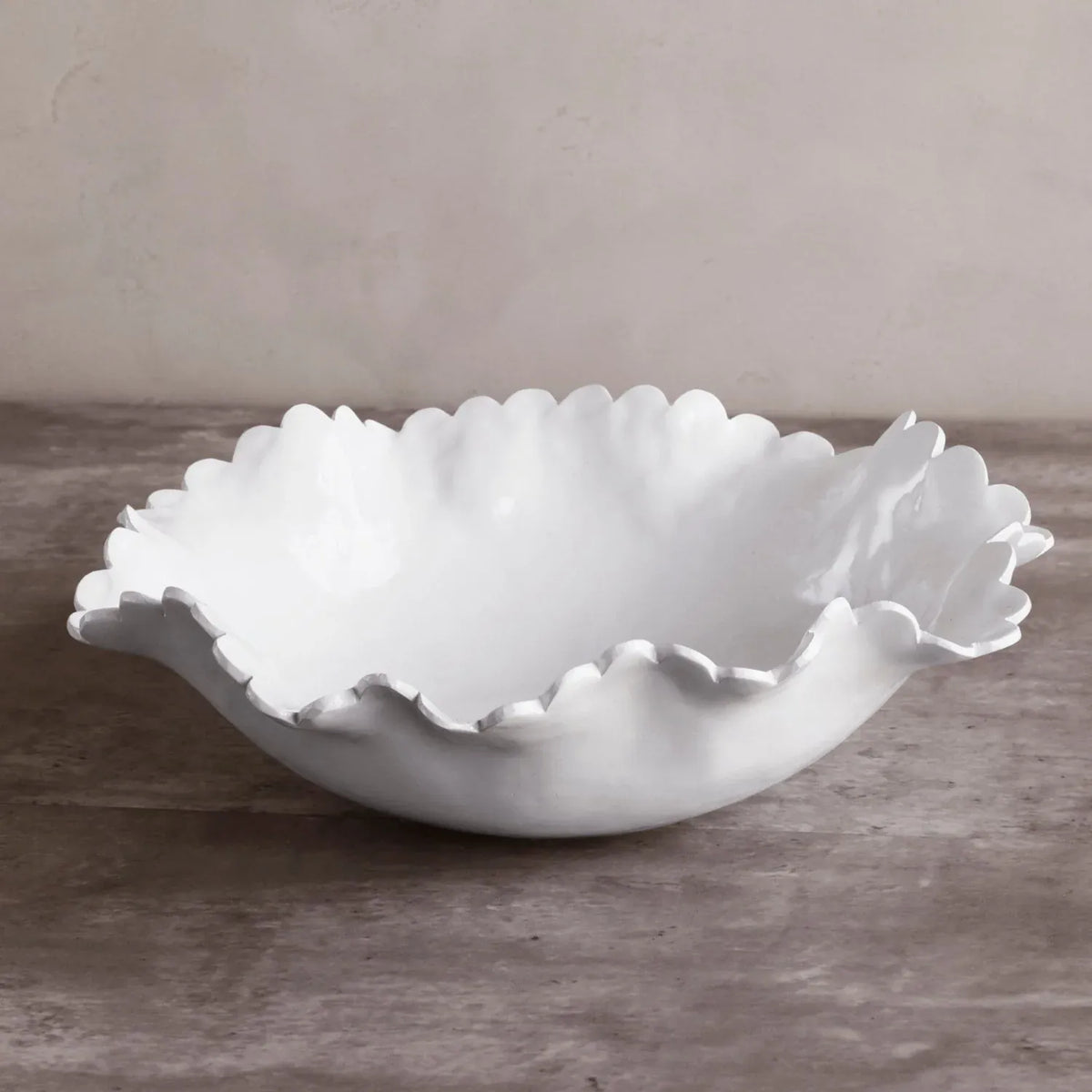 Vida Colette Large White Bowl