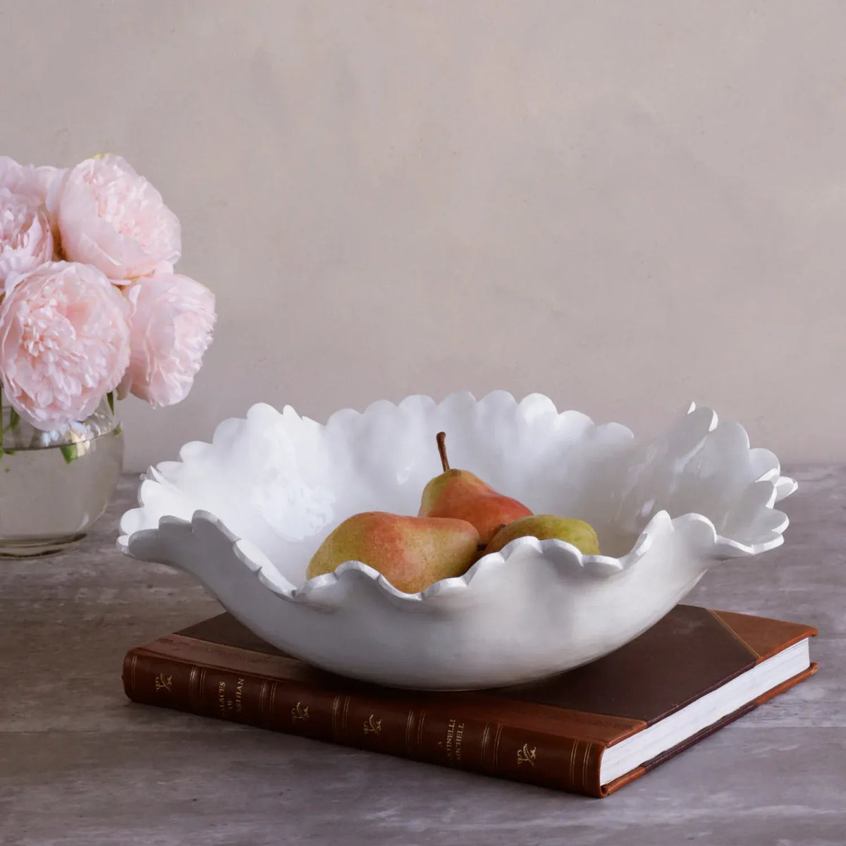 Vida Colette Large White Bowl
