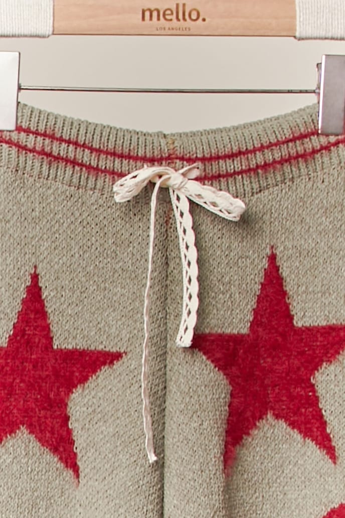 Peace & Stars Cozy Knit Pants