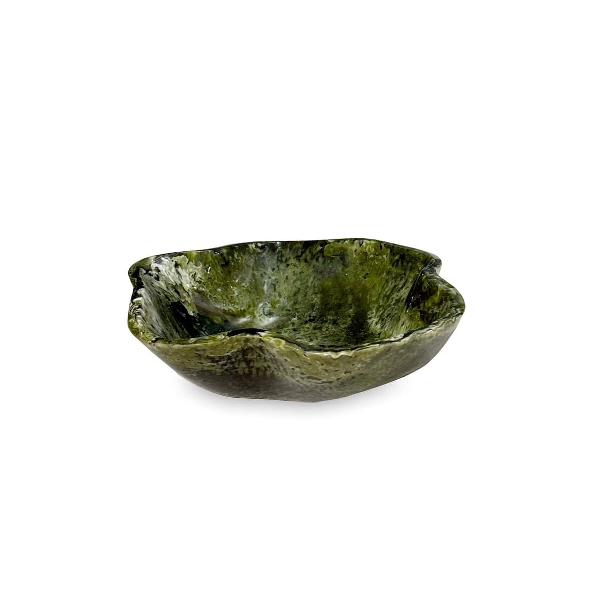 Resin Malachite Mini Green Bowl