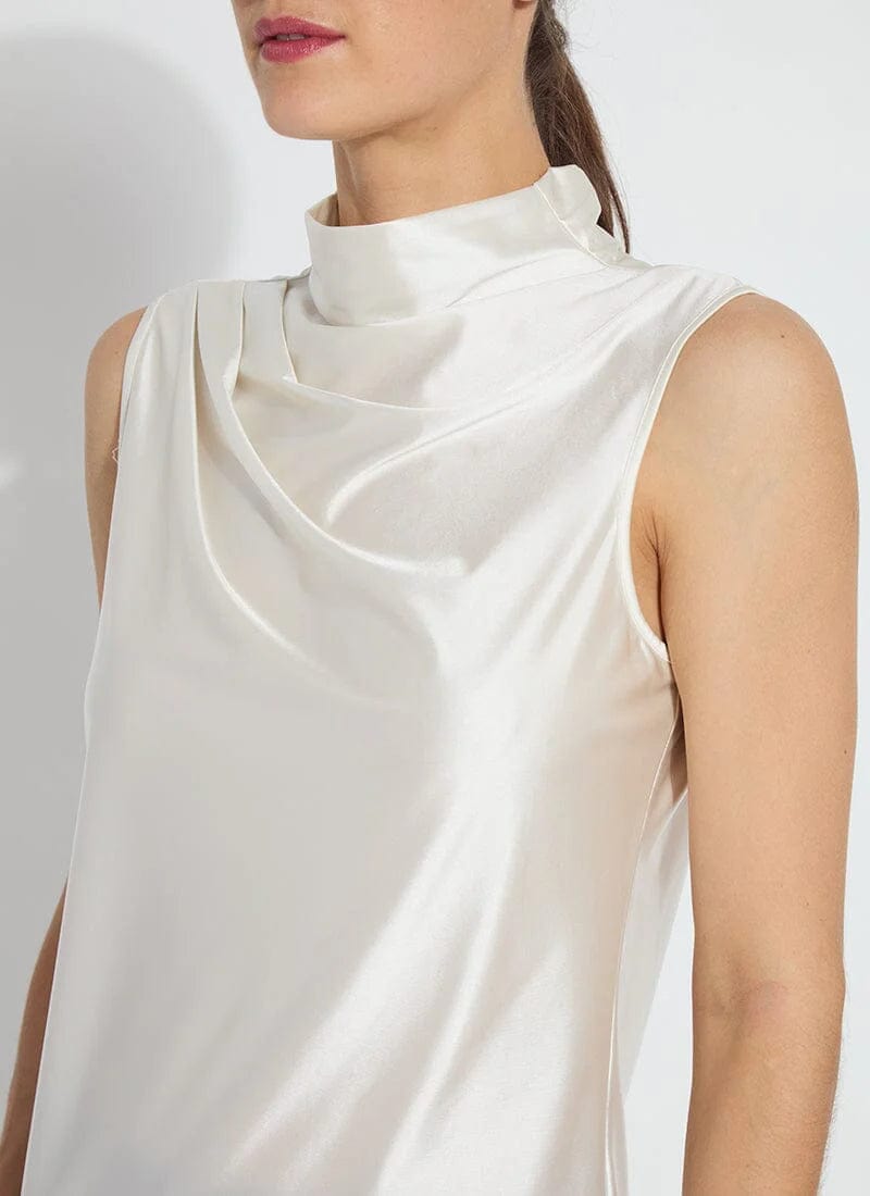 Lysse Lysse Irina Satin Jersey Sleeveless Turtleneck - Little Miss Muffin Children & Home