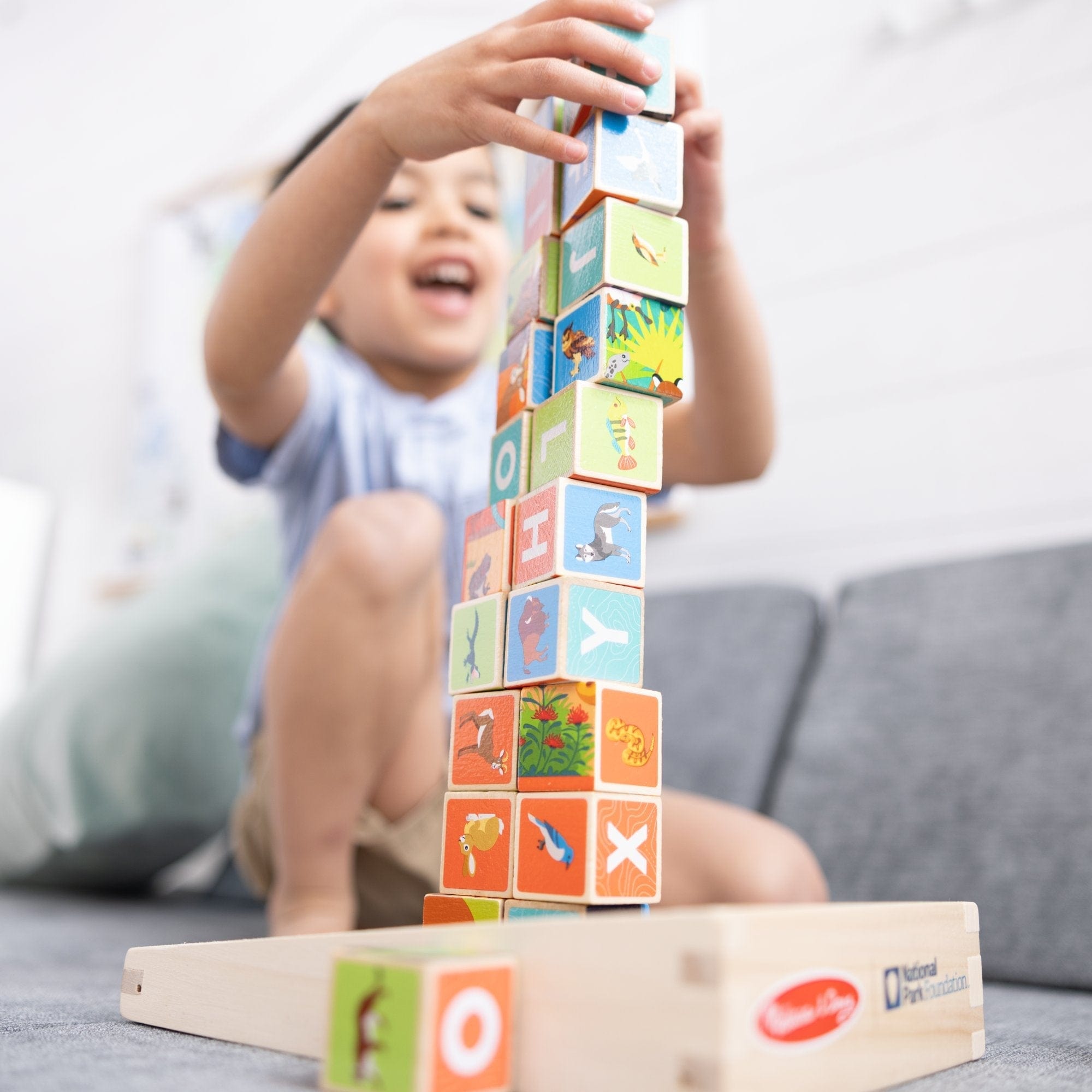 Melissa & Doug Melissa & Doug National Parks Alphabet & Animals Cube Puzzle - Little Miss Muffin Children & Home