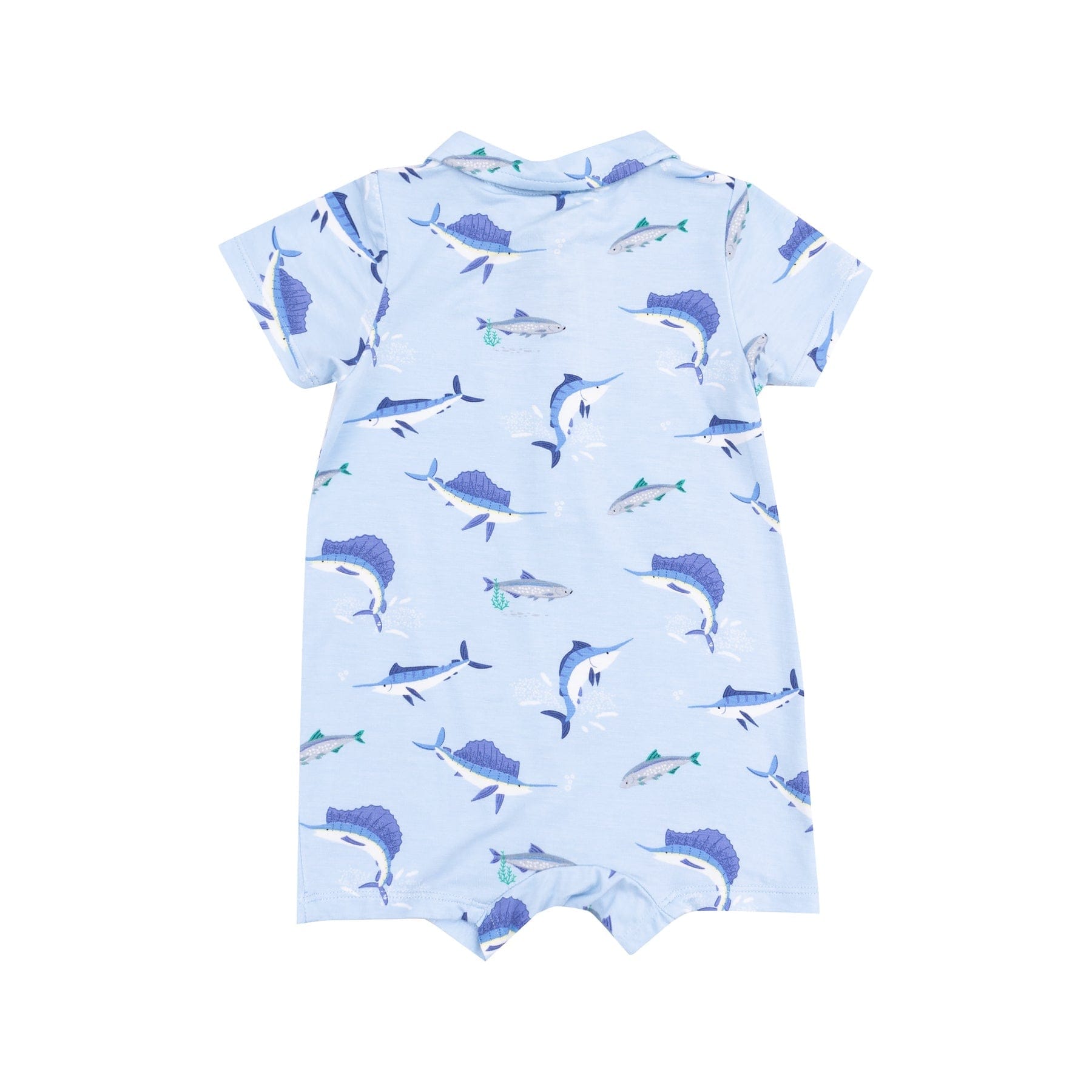 Angel Dear Angel Dear Deep Sea Fishing Blue Polo Shortie - Little Miss Muffin Children & Home