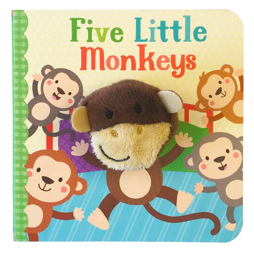 Cottage Door Press Five Little Monkeys Finger Puppet Board Book - Little Miss Muffin Children & Home