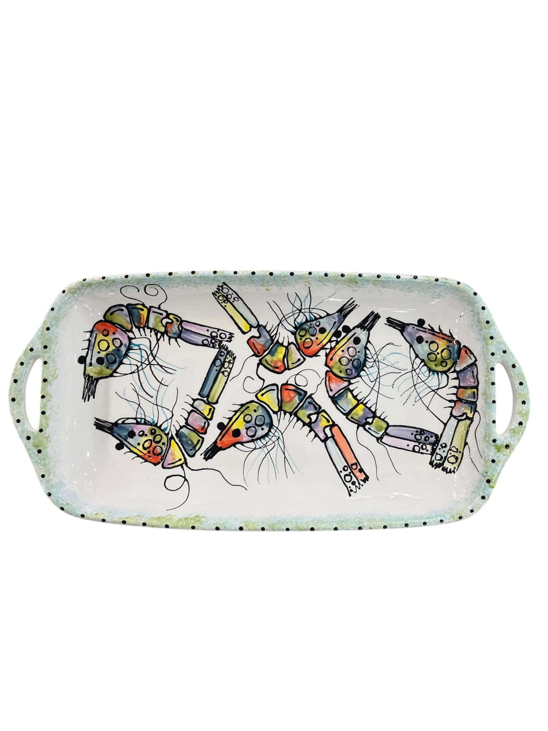 Jan Salzer Art Jan Salzer Rainbow Shrimp Tray - Little Miss Muffin Children & Home