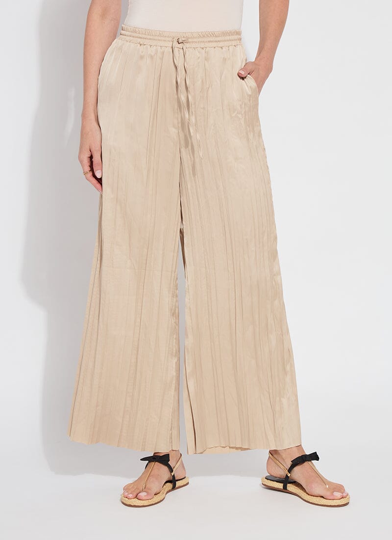 Lysse The Packable Pleated Palazzo Pant  (28" Inseam) in Chablis - Little Miss Muffin Children & Home