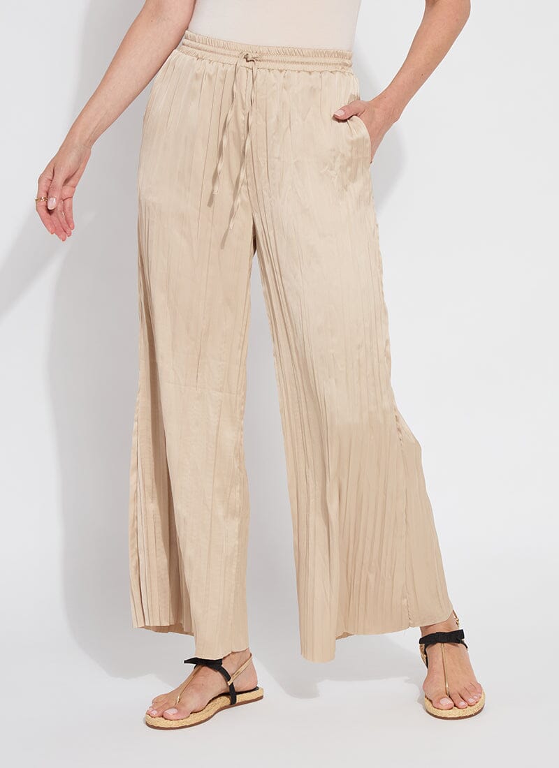 Lysse The Packable Pleated Palazzo Pant  (28" Inseam) in Chablis - Little Miss Muffin Children & Home