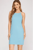 She & Sky She & Sky Halter Neck Sheath Dress - Little Miss Muffin Children & Home