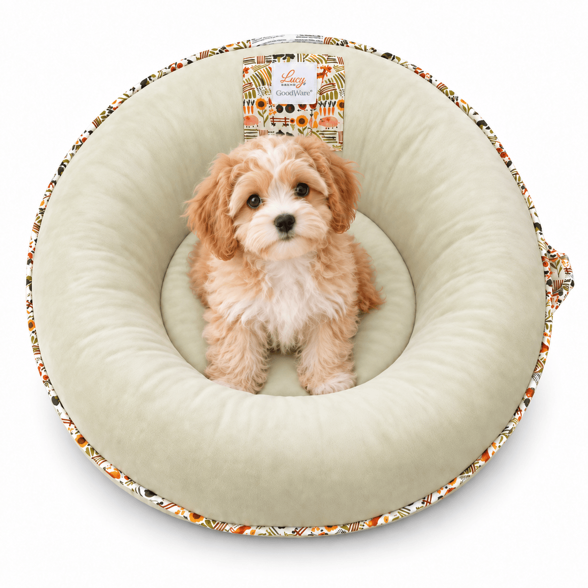 Little Farmer 34" Diameter Round Lucy Darling Children's Floor Cushion