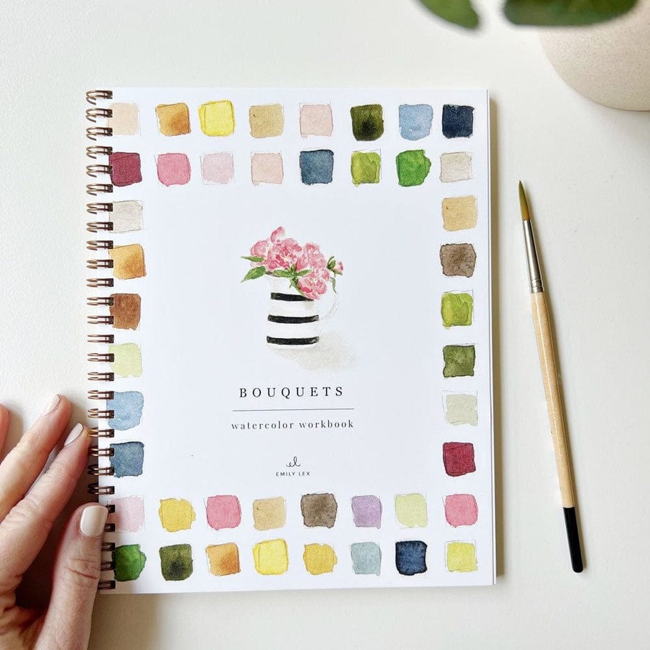 Emily Lex Studio Emily Lex Studio Bouquets Watercolor Workbook - Little Miss Muffin Children & Home
