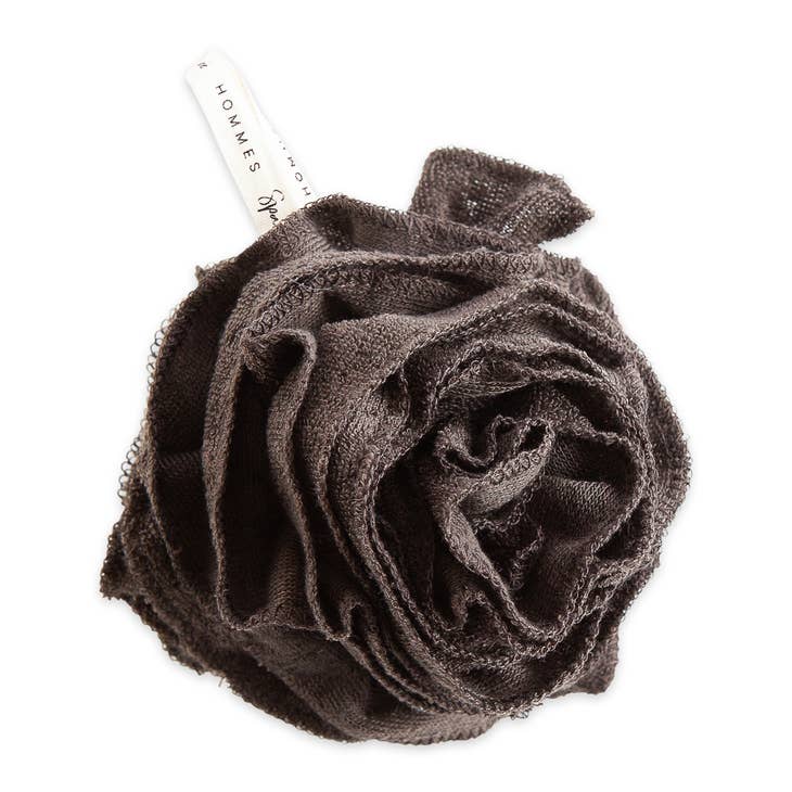 European Soaps Bamboo Charcoal Pouf 