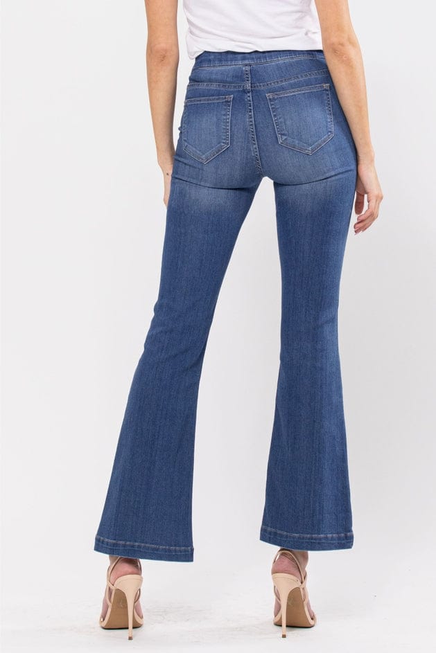 Cello Jeans Cello Medium Wash Flared Jegging (30" Inseam) - Little Miss Muffin Children & Home