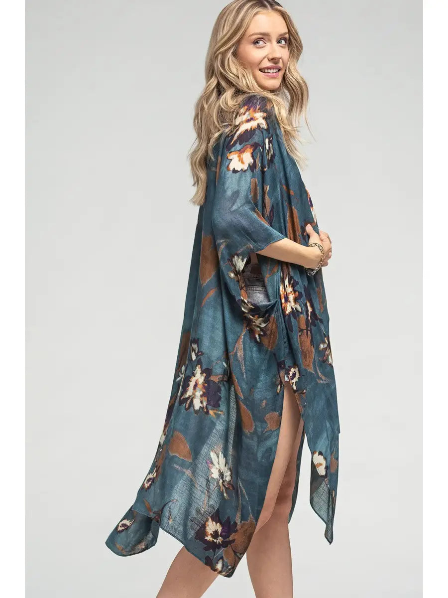 Celeste Viscose Kimono