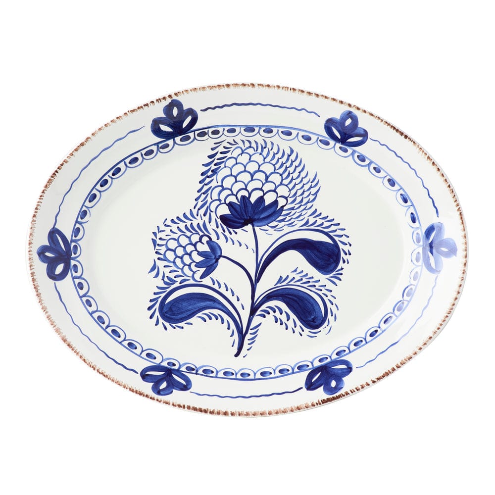 Abigail's Home Decor Abigails Casa Nuno Blue/White Platter - Little Miss Muffin Children & Home