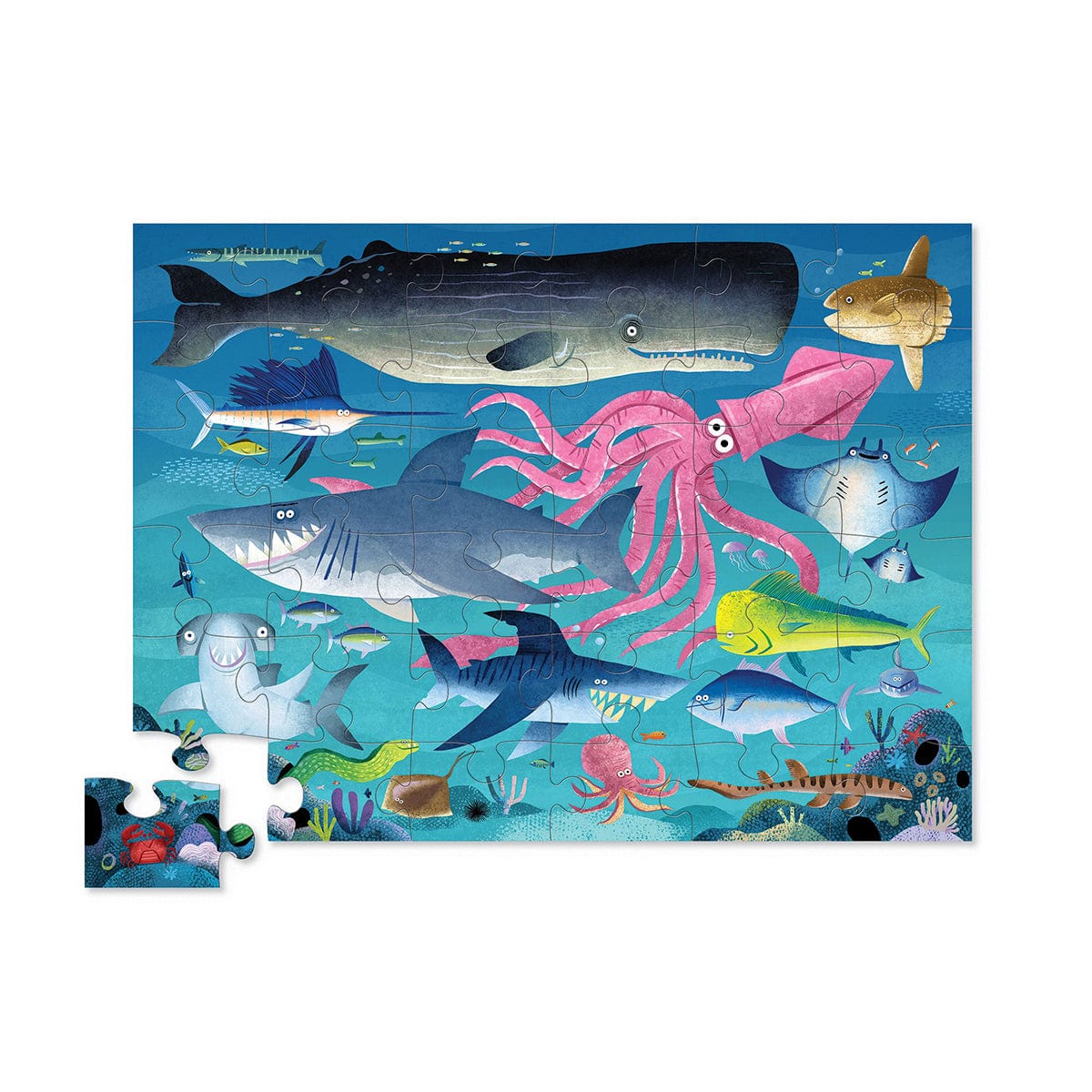 Crocodile Creek Crocodile Creek Shark Reef 36pc Puzzle - Little Miss Muffin Children & Home