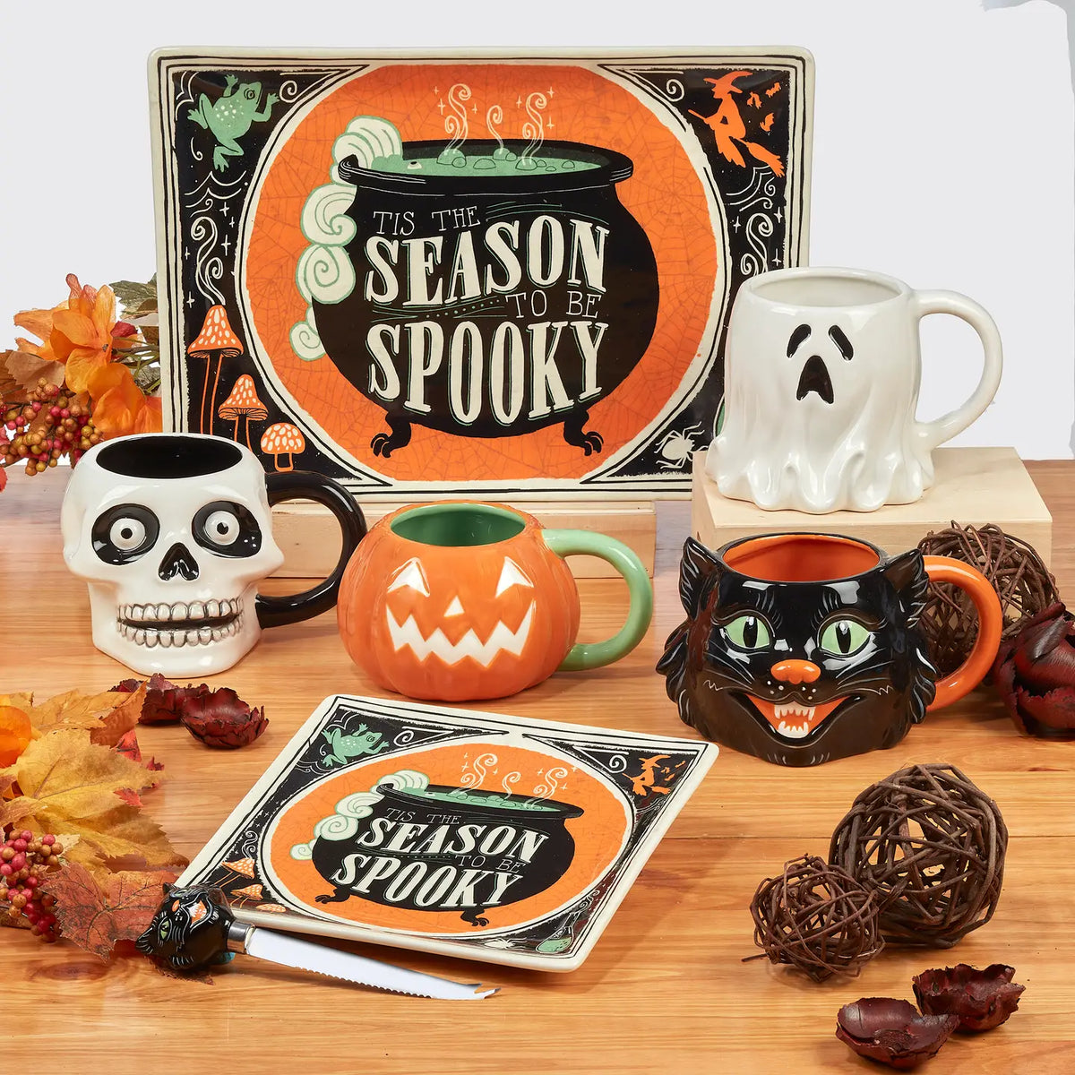 Scaredy Cat 3D Halloween 22oz Mug, 4 Available Styles