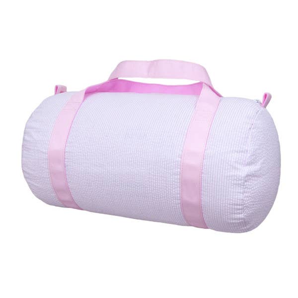 Mint Sweet Little Things Mint Pink Seersucker Medium Duffel - Little Miss Muffin Children & Home
