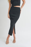 Miou Muse Metallic Knit Skirt in Black - Little Miss Muffin Children & Home