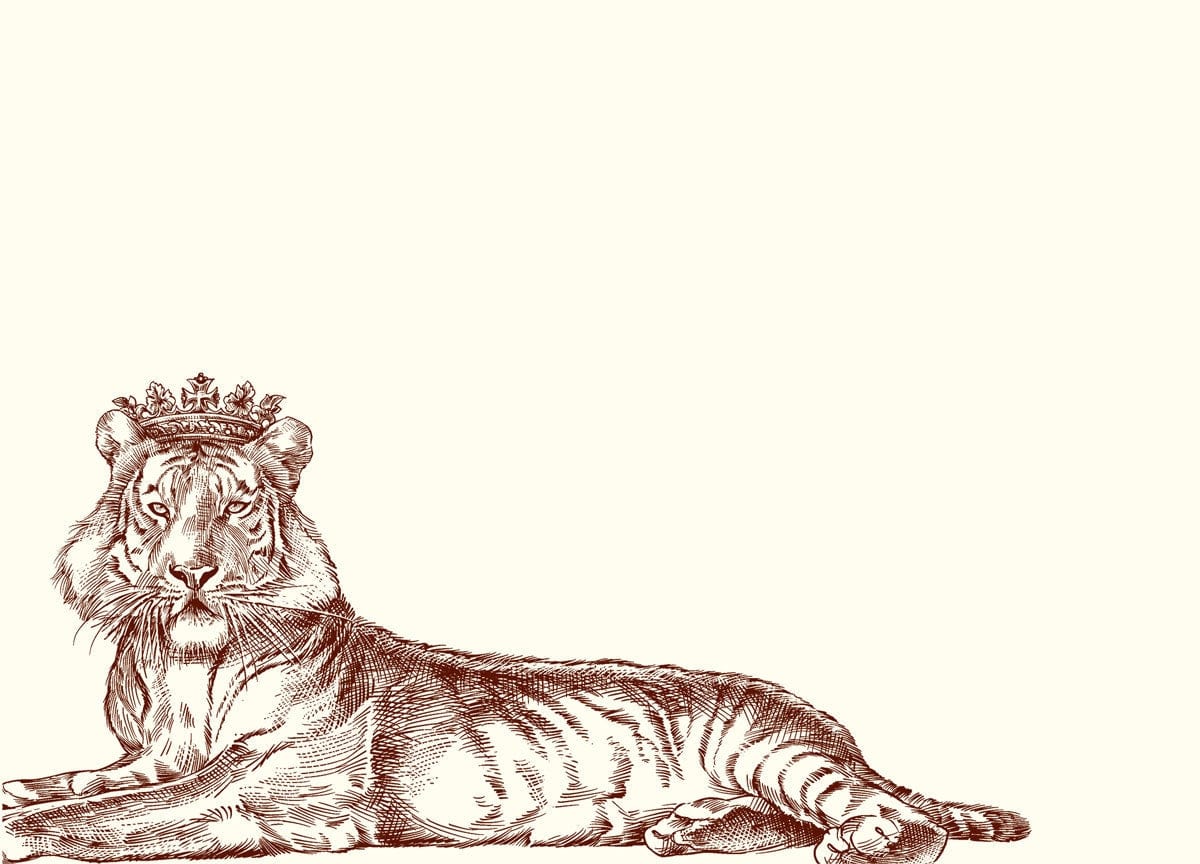 Alexa Pulitzer Alexa Pulitzer Royal Tiger A6 Notes (10 pack) - Little Miss Muffin Children & Home