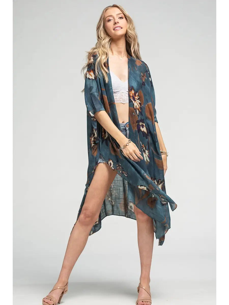 Celeste Viscose Kimono