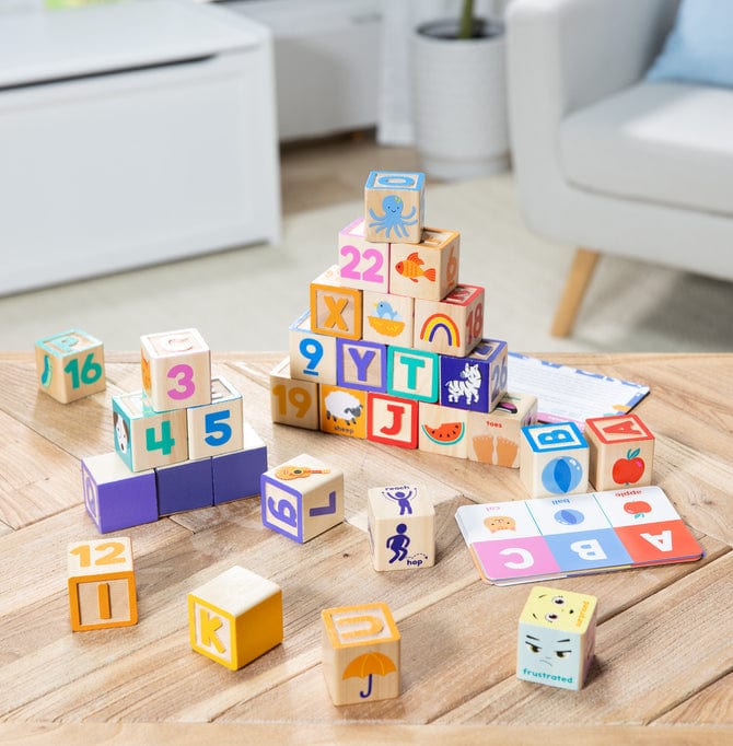 Melissa & Doug Melissa & Doug Ms Rachel Blocks + Activity Cards - Little Miss Muffin Children & Home