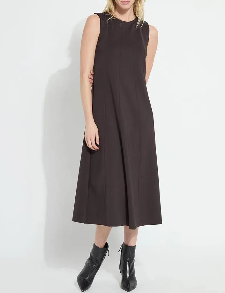 Lysse Maurelle Neoprene Seamed Dress in Double Espresso - Little Miss Muffin Children & Home