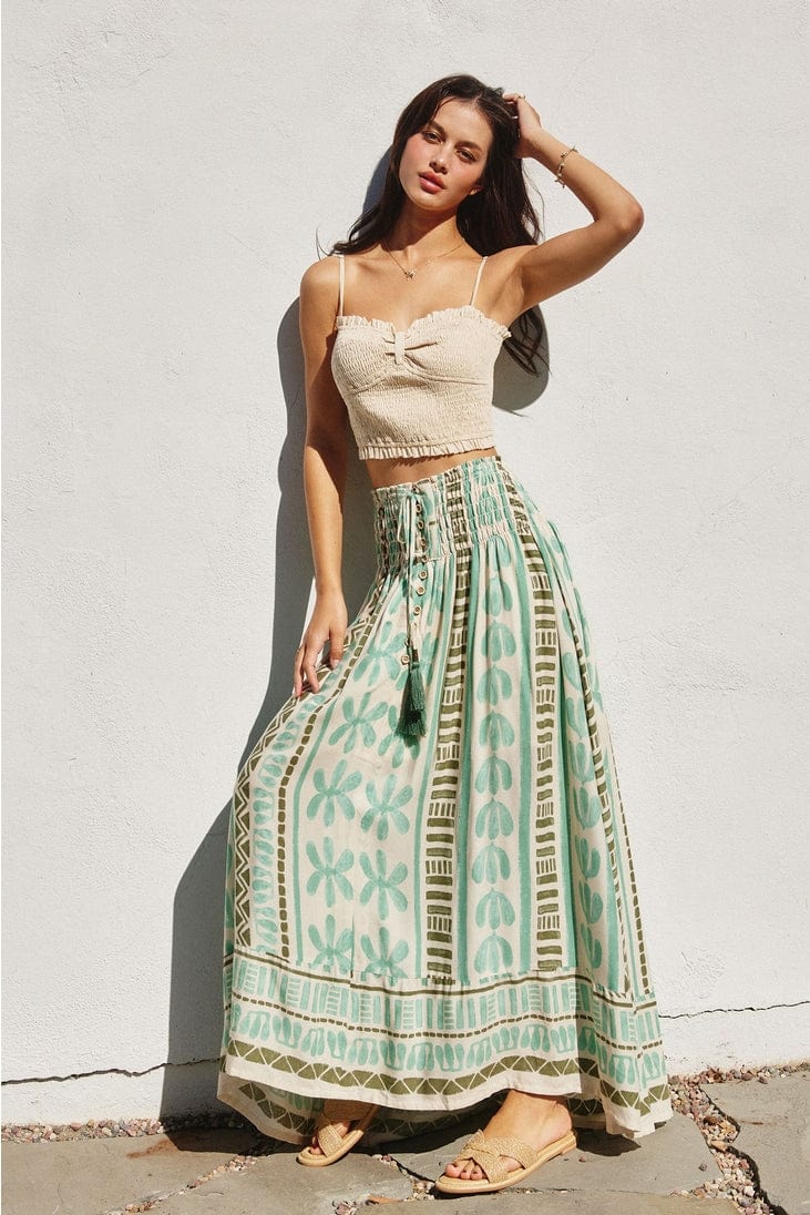 Dress Forum Island Time Smocked Waist Maxi Skirt - Little Miss Muffin Children & Home