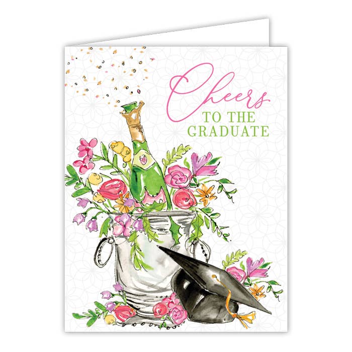RosanneBeck Collections Cheers to the Graduate Greeting Card - Little Miss Muffin Children & Home