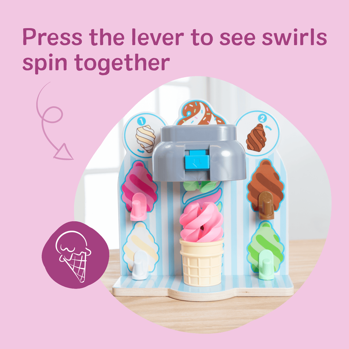 Melissa & Doug Swirl & Serve Ice Cream Play Set - Little Miss Muffin Children & Home