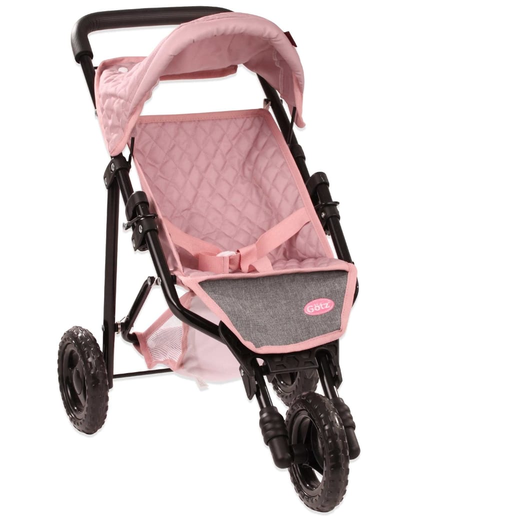 Gotz Gotz Soft Mood 3-Wheel Foldable Doll Stroller, Rose & Grey - Little Miss Muffin Children & Home