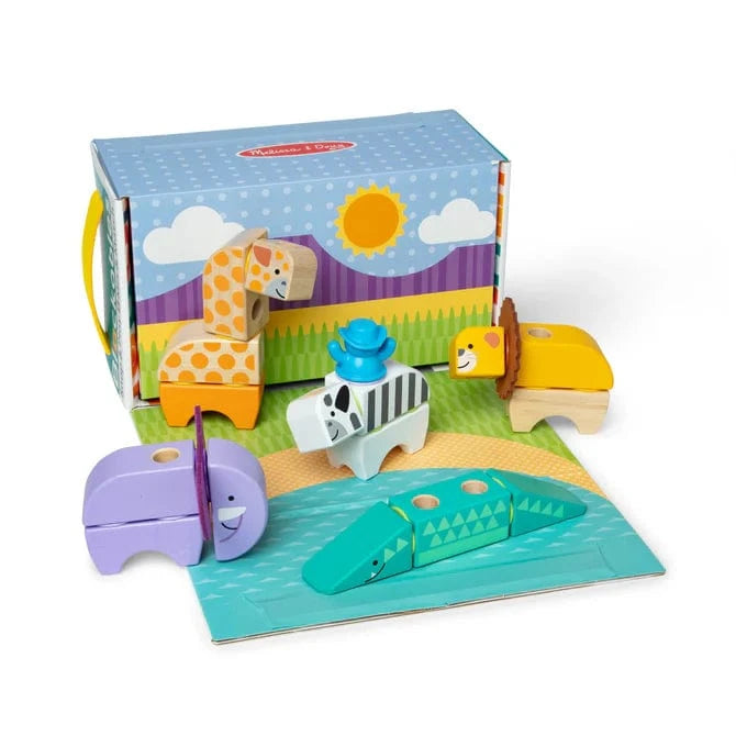 Melissa & Doug Melissa & Doug Blockables Safari Play Set - Little Miss Muffin Children & Home