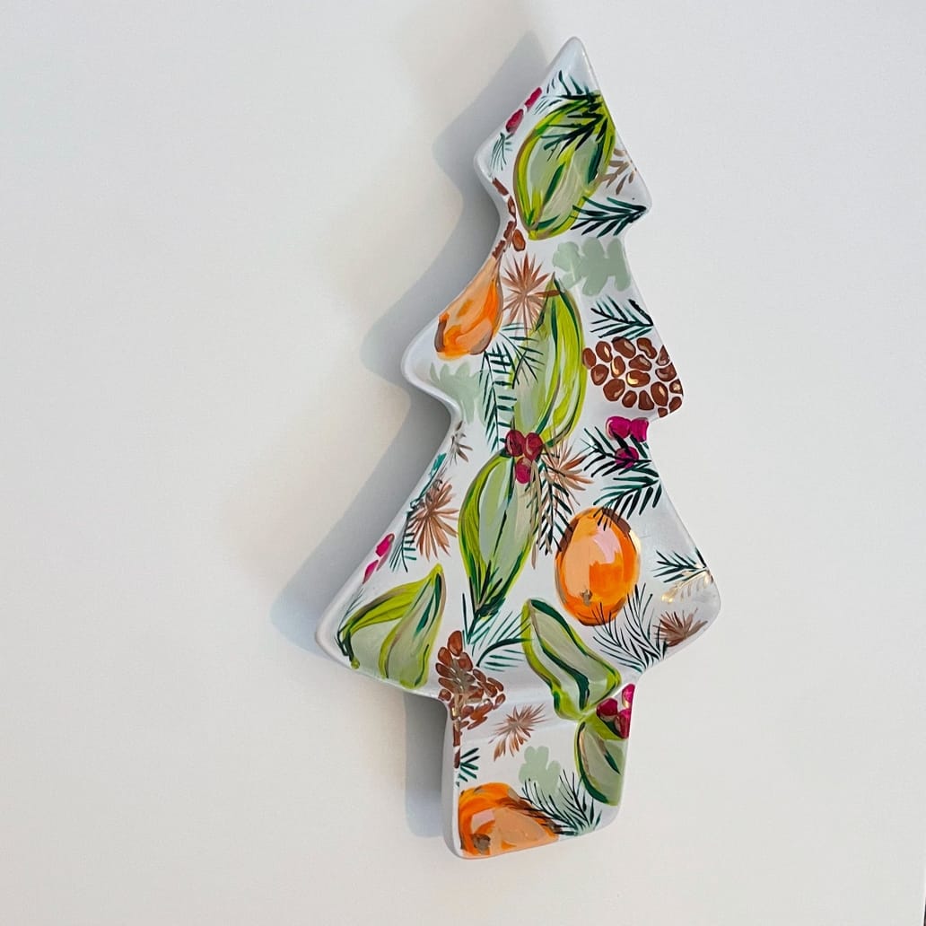 Jessica Reynolds Art Citrus Christmas Tray - Little Miss Muffin Children & Home