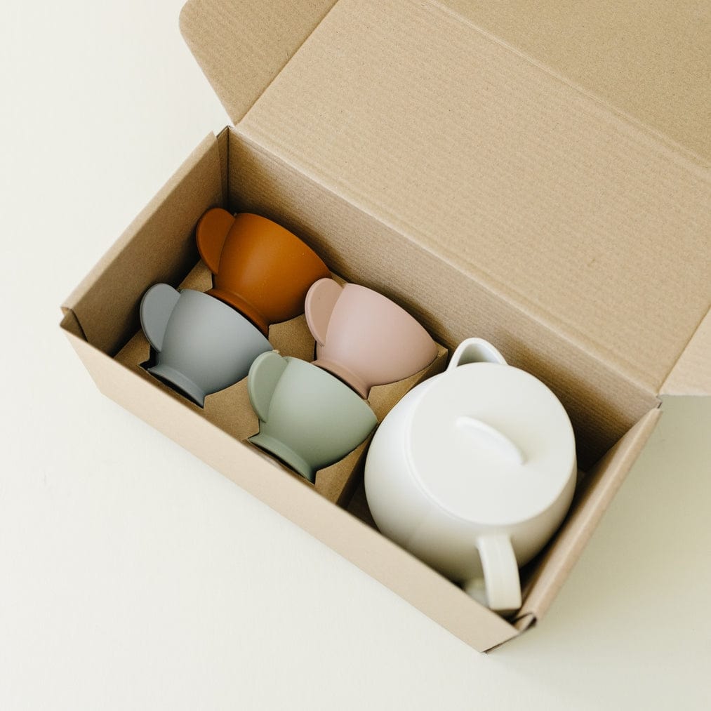 Marlowe & Co Marlowe & Co Cream Multi Mix Silicone Tea Play Set - Little Miss Muffin Children & Home