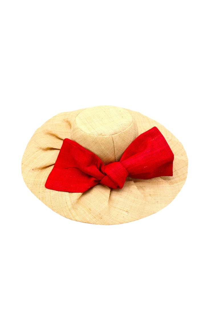 Shebobo Lilly 5" Brim Fan Pleated Straw Sun Hat with Big Bow - Little Miss Muffin Children & Home