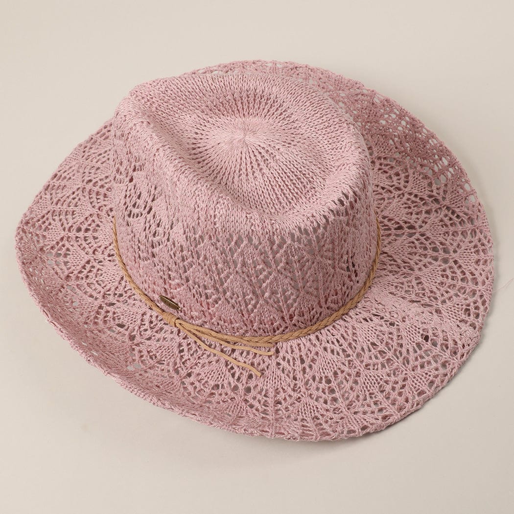Fashion City Fashion City Lace Pattern Braided Band Deco Adjustable Sun Hat - Little Miss Muffin Children & Home