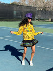 Mardi Gras Creations Mardi Gras Creations ASP Adult MARDI QUEEN V-Neck Pullover - Yellow Haze - Little Miss Muffin Children & Home