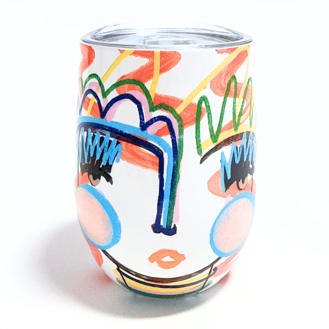 Windy O'Connor Art Rose' Already Wine Tumbler - Little Miss Muffin Children & Home