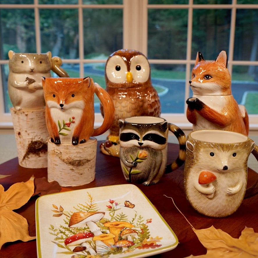 Certified International Certified International  Woodland Critters Fall 3-D Mug 16 oz, 4 Available Styles - Little Miss Muffin Children & Home