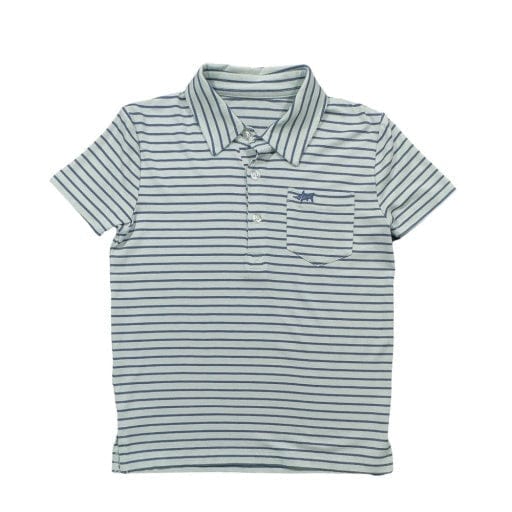 Saltwater Boys Company Banks Boys Polo Light Blue Stripe - Little Miss Muffin Children & Home