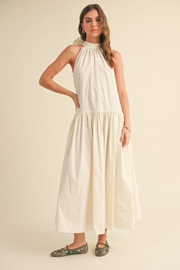 Miou Muse Sleeveless Halter Neck Maxi Dress - Little Miss Muffin Children & Home