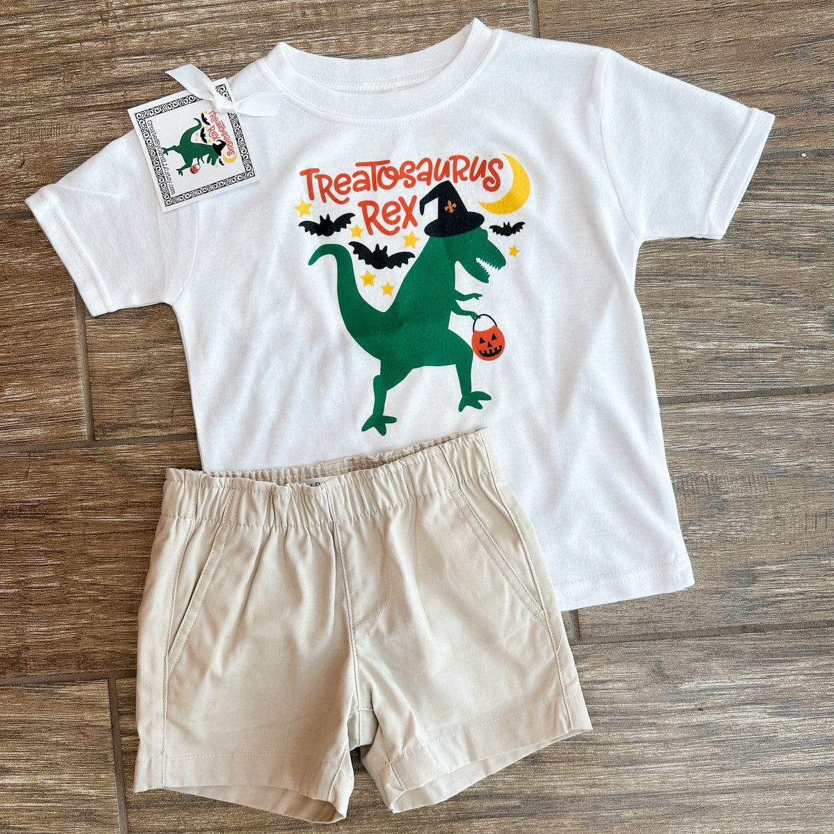 T. rex treat Halloween shirt 