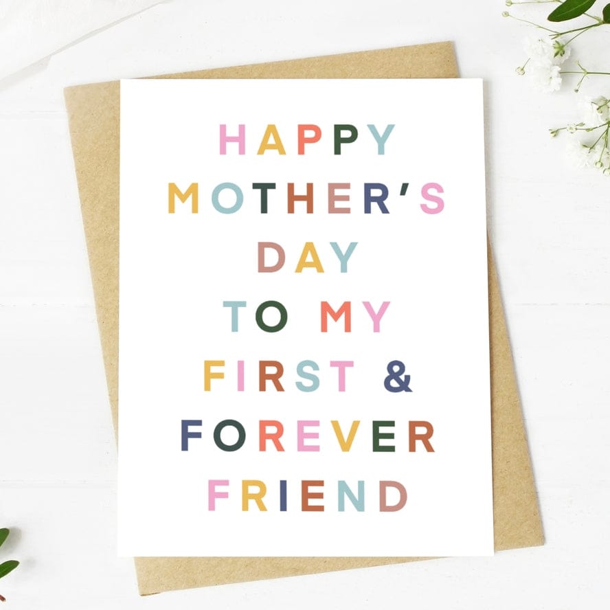 Big Moods Big Moods "Happy Mother's Day To My Forever Friend" Mother's Day Card - Little Miss Muffin Children & Home
