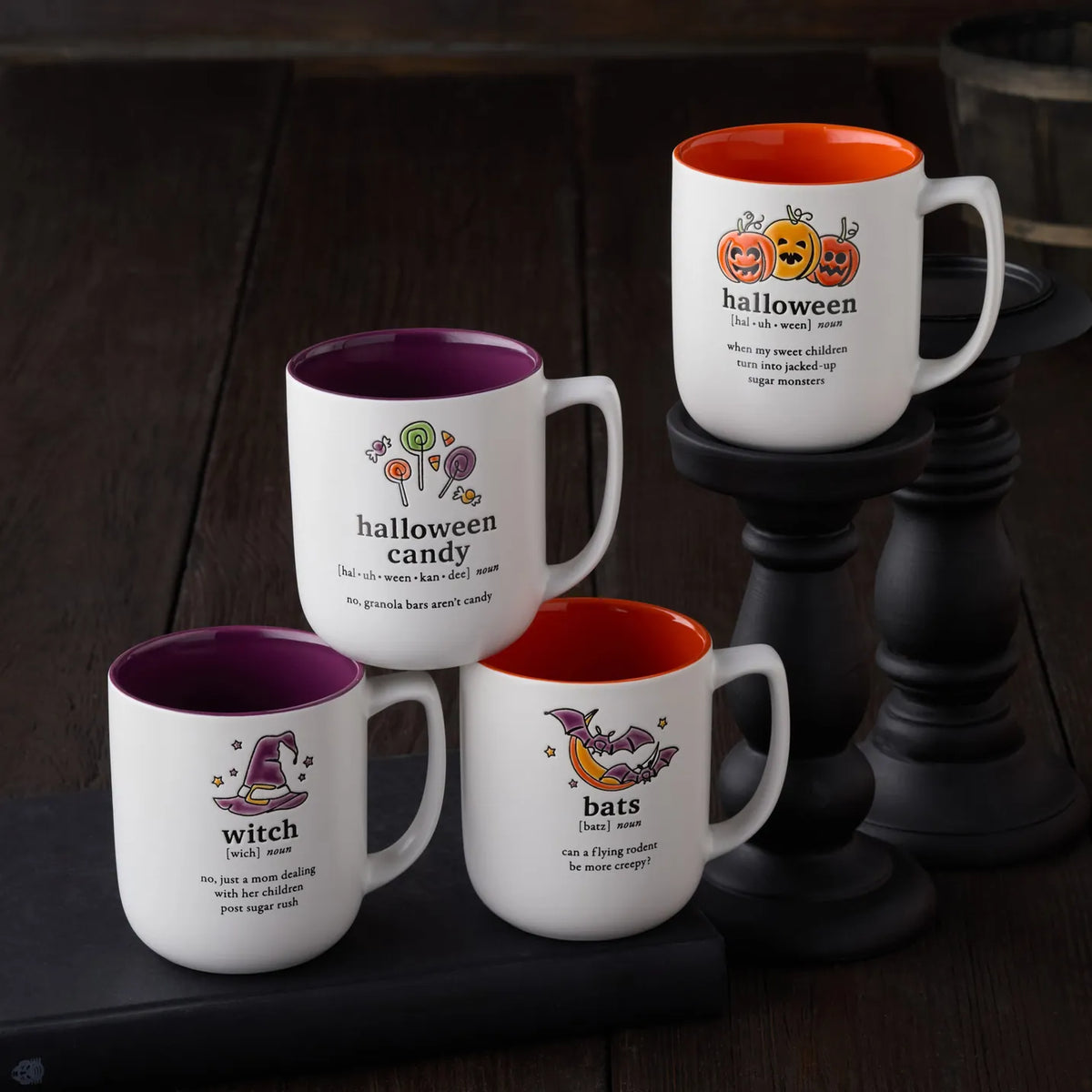 Halloween Words 18oz Mug, 4 Available Styles