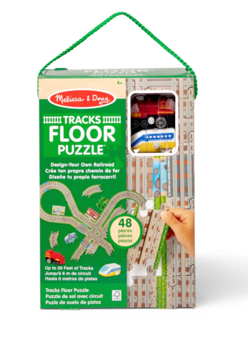 Melissa & Doug Design Your Own Railroad Floor Puzzle - Little Miss Muffin Children & Home