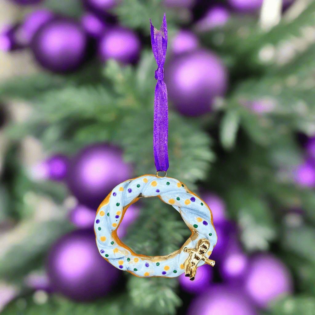 Katie Baldwin Originals Katie Baldwin Originals Iced King Cake Ornament - Little Miss Muffin Children & Home